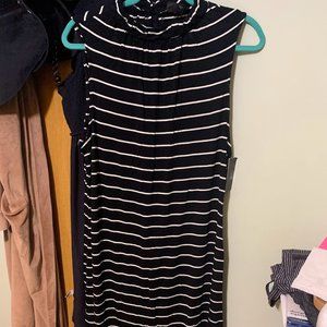 Midi Length Striped Dress